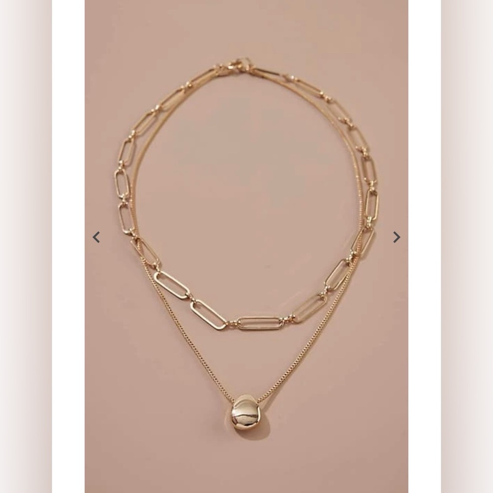 J.jill coastal Treasure layered necklace